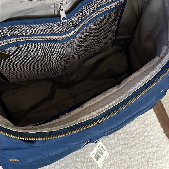 Stella McCartney Navy Rolling LeSportsac Traveler Rucksack Sky Bag. - Picture 6 of 11